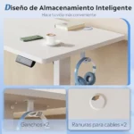DEVAISE escritorio elevable 120x60