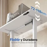 DEVAISE escritorio elevable 120x60