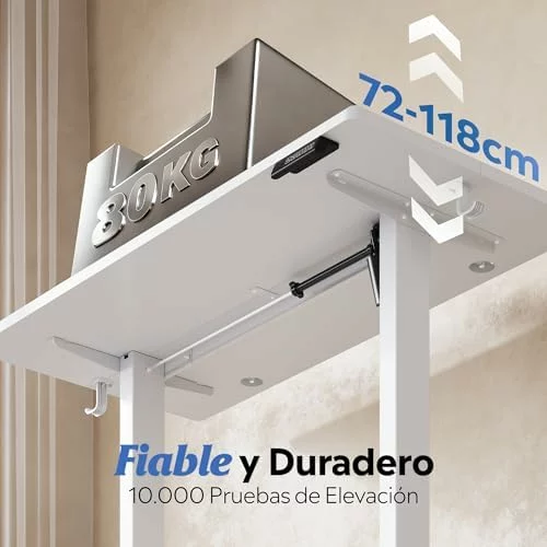 DEVAISE escritorio elevable 120×60