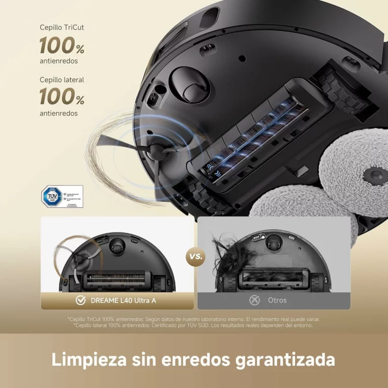 dreame L40 Ultra A Negro Robot Aspirador Friegasuelo, Succión de 24,000 Pa