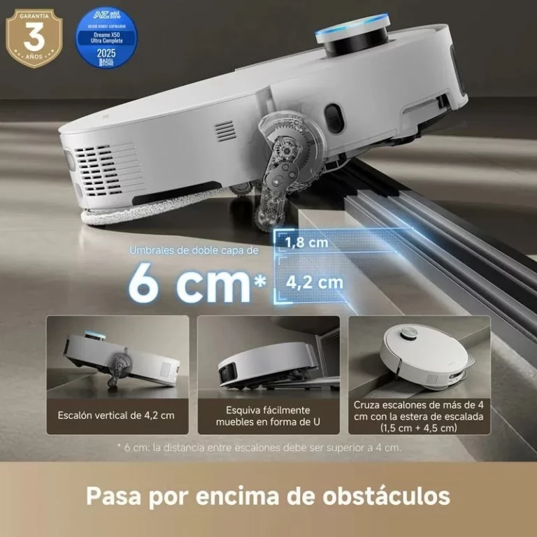 dreame X50 Ultra Complete Robot Aspirador y Fregasuelos, 20.000Pa Succión