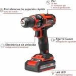Einhell Taladro atornillador a batería TC-CD 18/35 Li (1x1,5 Ah)