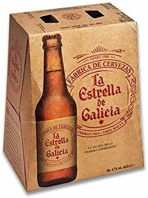 Estrella Galicia Lager pack 24 botellines de 33 cl