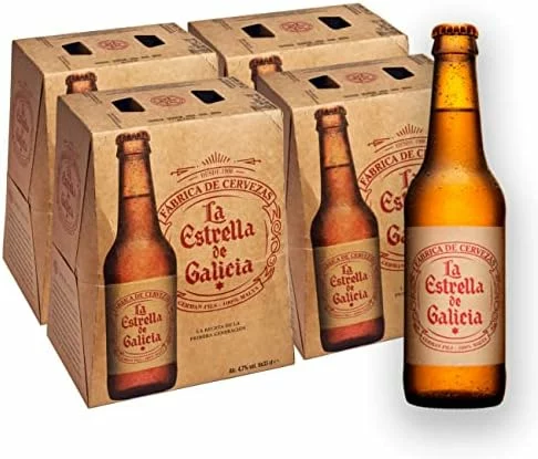 Estrella Galicia Lager pack 24 botellines de 33 cl