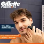 Gillette Fusion One recortadora y afeitadora corporal negro
