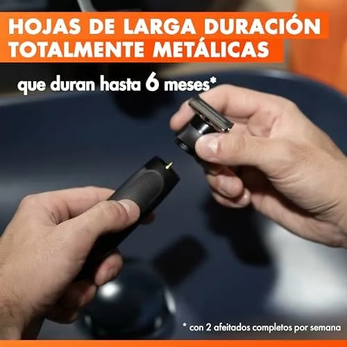 Gillette Fusion One recortadora y afeitadora corporal negro