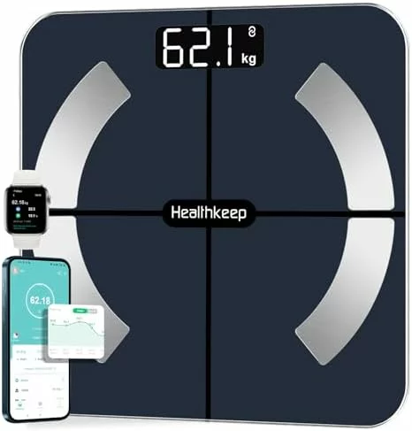 Healthkeep báscula de baño inteligente Bluetooth con 13 mediciones