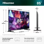Hisense 85E7S Pro Smart TV 85" Hi-QLED 144 Hz