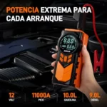 JDMCAR Arrancador de batería con compresor 4 en 1