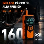 JDMCAR Arrancador de batería con compresor 4 en 1