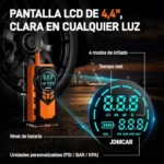 JDMCAR Arrancador de batería con compresor 4 en 1