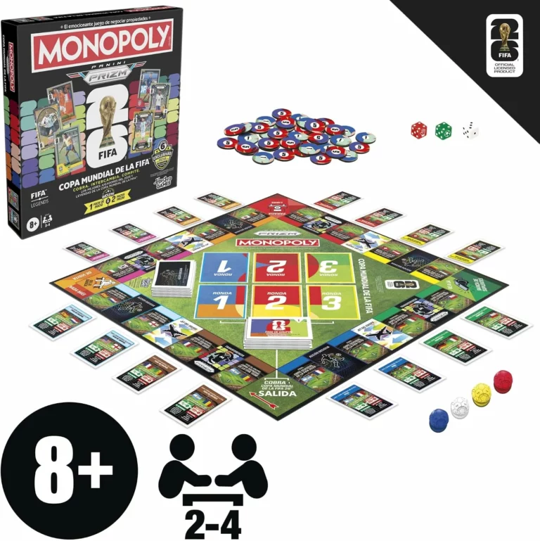 Juego de mesa Monopoly Panini Prizm Copa Mundial FIFA 2026
