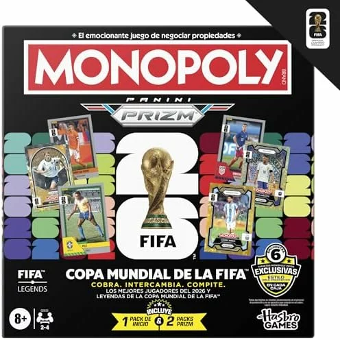 Juego de mesa Monopoly Panini Prizm Copa Mundial FIFA 2026