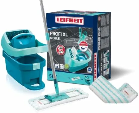 Leifheit Profi XL set de fregona y cubo con ruedas