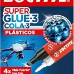 Loctite Super Glue-3 Plásticos, Pegamento Instantáneo Transparente, 2g/4ml