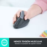 Logitech MX Vertical ratón inalámbrico ergonómico