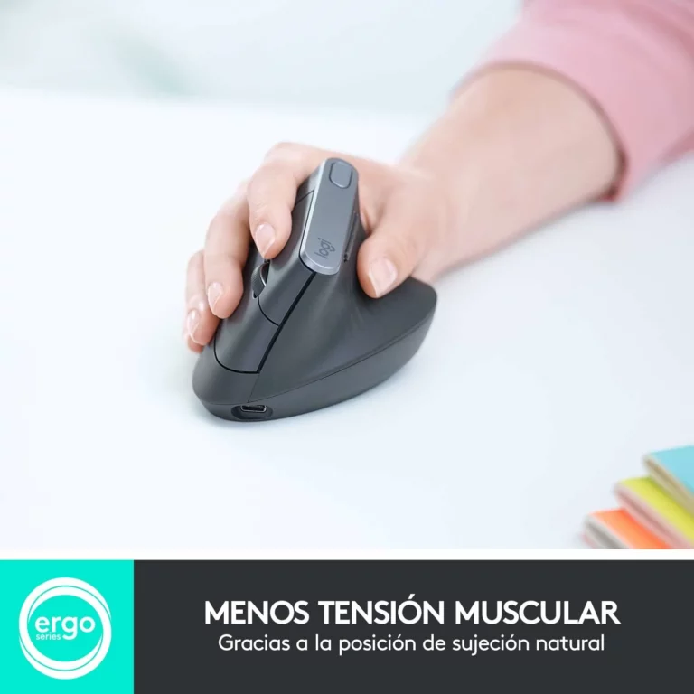 Logitech MX Vertical ratón inalámbrico ergonómico