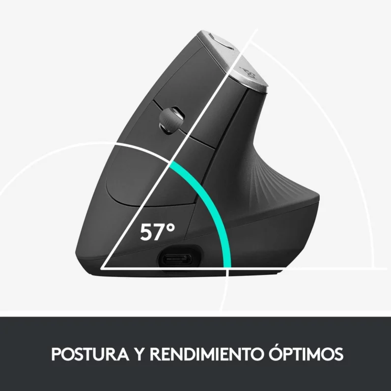 Logitech MX Vertical ratón inalámbrico ergonómico