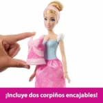 Mattel Disney Princesas Cenicienta muñeca 2 en 1
