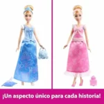 Mattel Disney Princesas Cenicienta muñeca 2 en 1