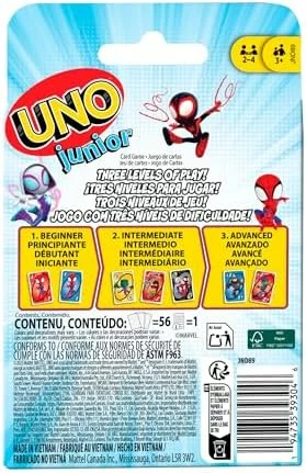 Mattel Games UNO Junior Marvel Spidey