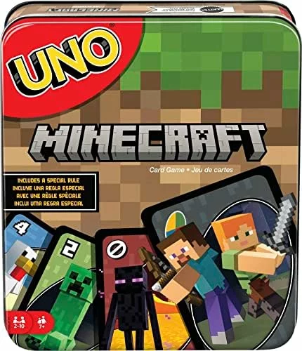 Mattel Games UNO Minecraft en lata