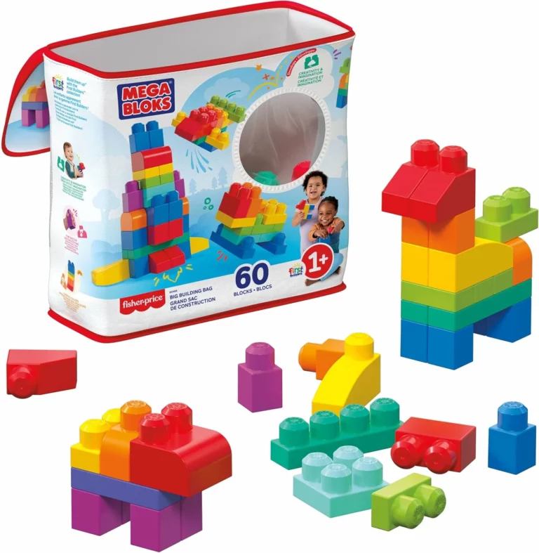 Mega Bloks First Builders bolsa grande de bloques azul