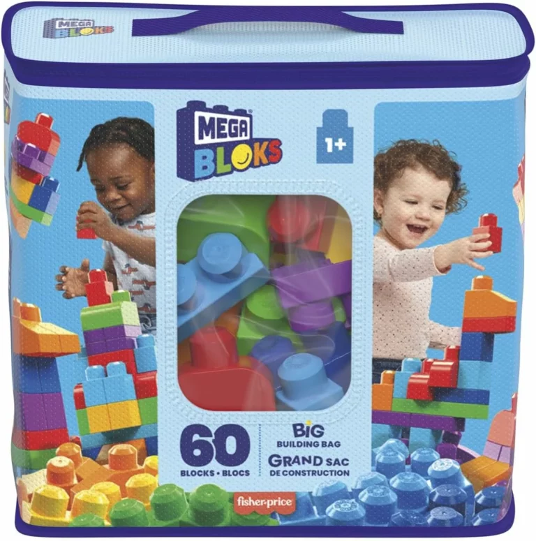 Mega Bloks First Builders bolsa grande de bloques azul