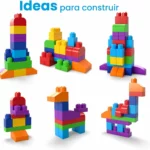 Mega Bloks First Builders bolsa grande de bloques azul