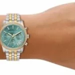 Michael Kors Bryant MK7582 - Reloj de Acero Inoxidable de Dos Tonos para Mujer, 35 mm