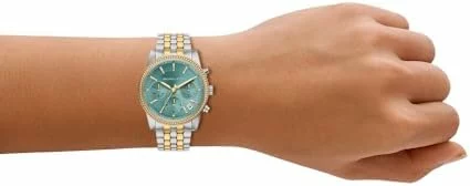 Michael Kors Bryant MK7582 – Reloj de Acero Inoxidable de Dos Tonos para Mujer, 35 mm