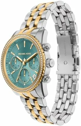Michael Kors Bryant MK7582 – Reloj de Acero Inoxidable de Dos Tonos para Mujer, 35 mm