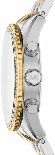 Michael Kors Bryant MK7582 – Reloj de Acero Inoxidable de Dos Tonos para Mujer, 35 mm