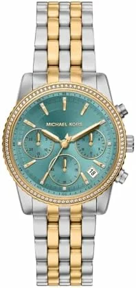 Michael Kors Bryant MK7582 – Reloj de Acero Inoxidable de Dos Tonos para Mujer, 35 mm