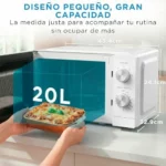 Microondas Midea compacto de 20 litros y 700 W