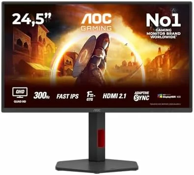 Monitor gaming AOC Q25G4SR 25 pulgadas QHD 300 Hz