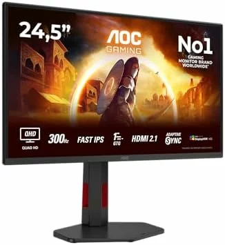Monitor gaming AOC Q25G4SR 25 pulgadas QHD 300 Hz