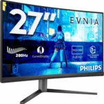 Monitor gaming Philips Evnia 27M2C5200W curvo de 27 pulgadas y 280 Hz