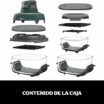 Ninja CRISPi freidora de aire portátil 4 en 1 con 3 recipientes de cristal