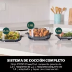 Ninja CRISPi freidora de aire portátil 4 en 1 con 3 recipientes de cristal