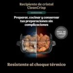 Ninja CRISPi freidora de aire portátil 4 en 1 con 3 recipientes de cristal