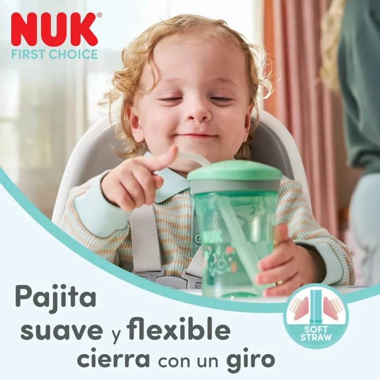NUK First Choice set para aprender a beber, vaso mágico y vaso con pajita 230 ml