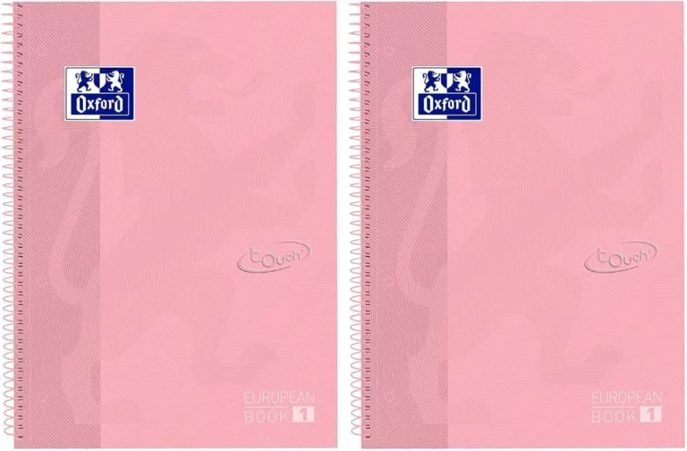 Oxford Europeanbook 1 cuaderno A4+ cuadrícula 5×5, pack de 2