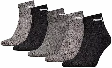 Pack de 5 calcetines Puma unisex gris