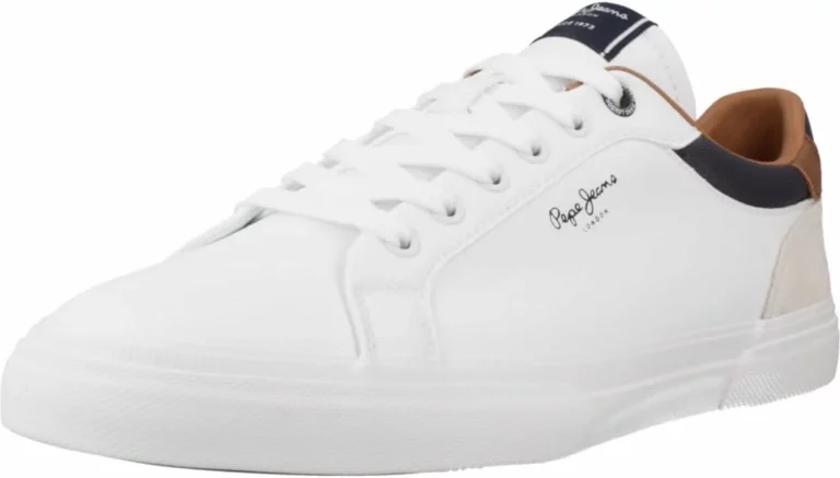 Pepe Jeans Kenton Court M zapatillas blancas de piel para hombre