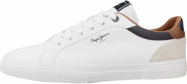 Pepe Jeans Kenton Court M zapatillas blancas de piel para hombre