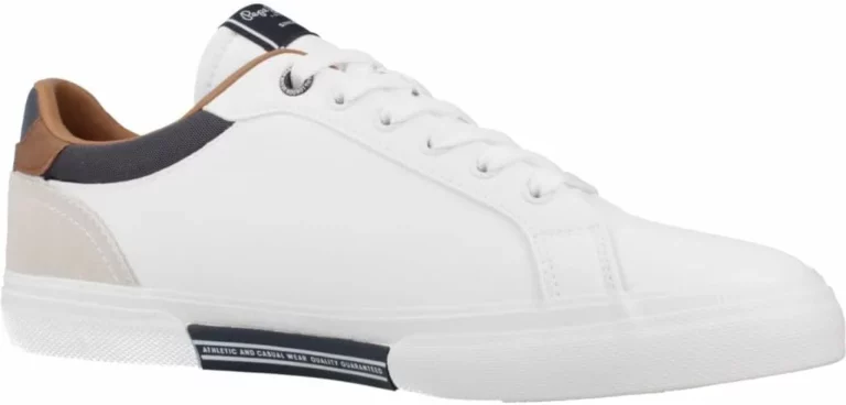 Pepe Jeans Kenton Court M zapatillas blancas de piel para hombre