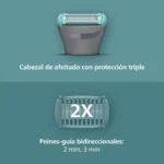 Philips Series 3000 afeitadora corporal masculina impermeable