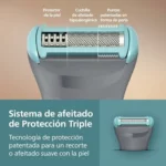 Philips Series 3000 afeitadora corporal masculina impermeable