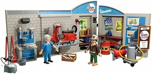 PLAYMOBIL Cars 71620 Taller Vespa años 60